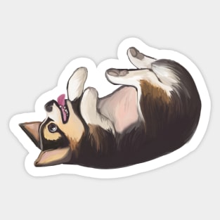 Pembroke Welsh Black Corgi Sticker